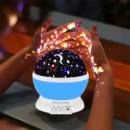 360 Moon Rotating Projector