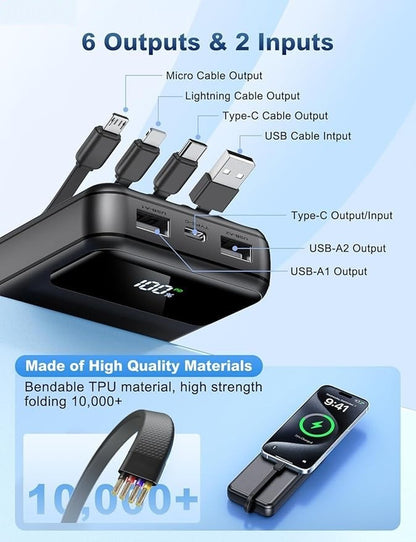 Portable Charger for iPhone, LG, and Xiaomi - 50000mAh External Battery Pack