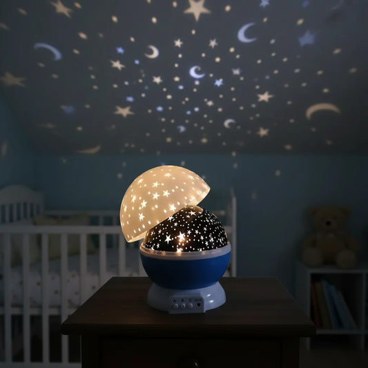 360 Moon Rotating Projector