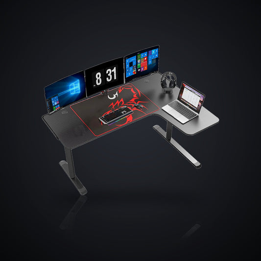 60 Inch L Shaped Gaming Desk